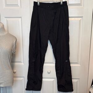 Marmot Men’s Waterproof Rain Black Pants zip pockets ankle zips XL